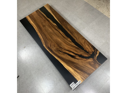 ēstgalds Black River galda īsts koks 220x95 galds epoksīda sveķos jauns