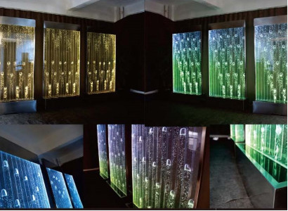 Ūdens Sienas Moderns sadaļas LED ūdens sienas Apgaismota siena