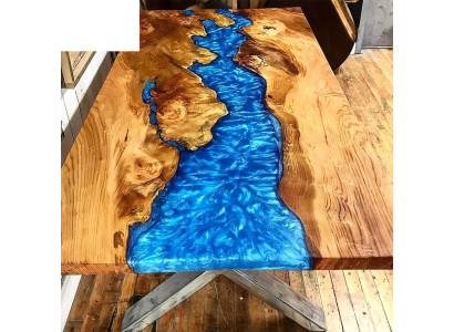 Gultas galda upe galds Reāls koksnes upes galds 120x90 Masīvie galdi
