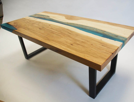Dīvāna galds River Table epoksīda smilškoks masīvi galdi 120x70 upes galds reāla koka