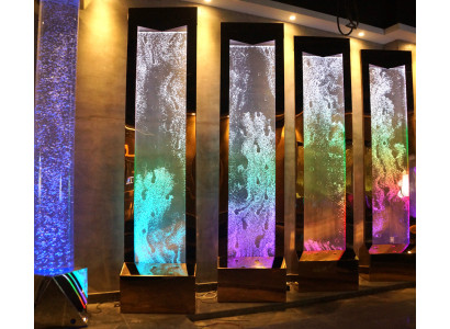 Atdalīšanas siena Skapis Dekoratīva ūdens siena Pīlārs Sienas Waterwall LED