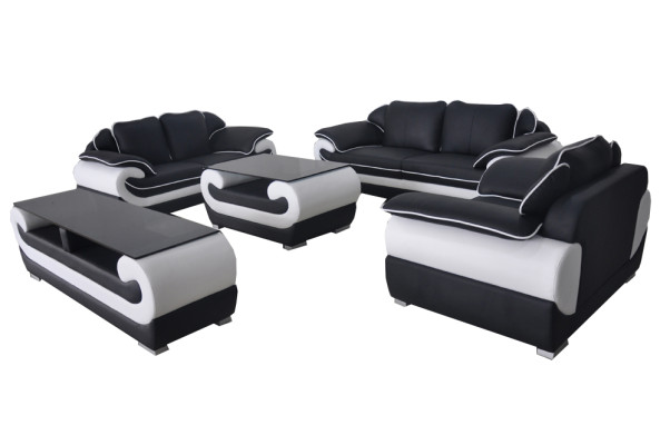 Sofas komplekts 5 gab. TV dīvāns Galds 321 sēdeklis komplekts Moderni krēsli Dīvāns + USB