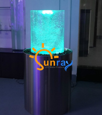 Lukturis LED stāvlampa stāvlampa dekoratīva lampa galda ūdens kolonnas