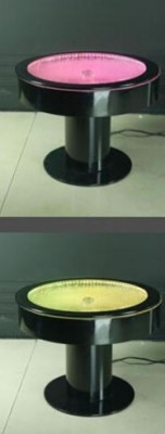 Apgaļa galds Bara Apgaļie Galdi LED Ūdens spēles Apgaismo LED Mēbeles