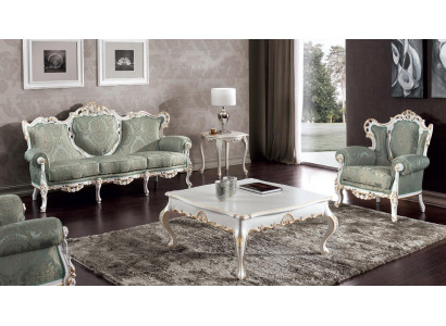 Sofas komplekts Dīvāns Klasiskā baroka mēbeles Dzīvojamā istaba Dīvāns 5 gab. Dīvāns Galds