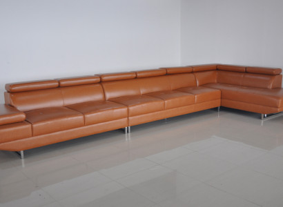 XXL Soļļūža sapņa dīvāns Kanapes polster Sēdekļi Garnitu ražvirziens Īpašums Ādas stūris + USB