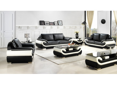 Sēdvietu komplekts Ar uzpildījumu Dīvāns + USB komplekts 3+2+1 Ādas Sofas Dīvāni Garnitūra Sēdeklis T777