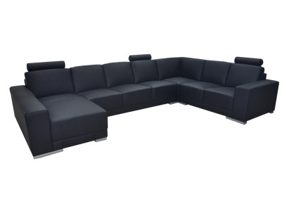 Ādas gultas sofa mājligzda stūra dīvāns komplekts dizains moderns dīvāns U-formātā