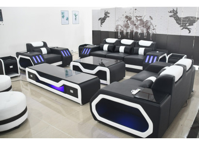 Sofas komplekts 3+2+1 vietas galdiņa komplekts Dizaina moderno 4 gab speletion Moderns