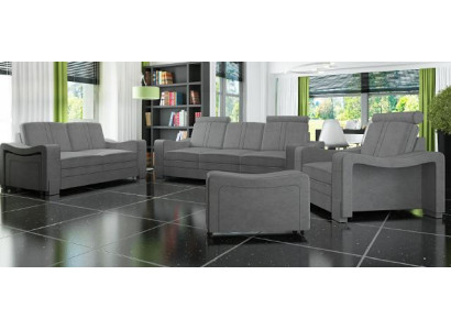 Garnitūra auduma gultas dīvāns 3+2+1 dīvāns Komplekts pasūtījumā Polster Sofa USB Tekstils