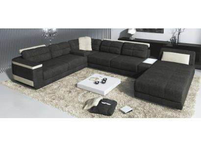 Dizainera U-formas stūra dīvāns XXL dzīvojamais lelde Sofa Couch polster Sofa stūris jaunais