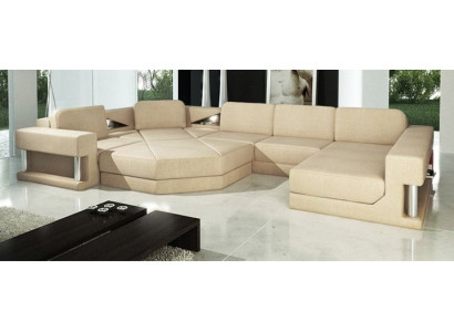Stacionārā stūra gumijas dīvāns auduma dīvāni sofa sofa U formas dzīvojamo zonu mēbeles jaunas