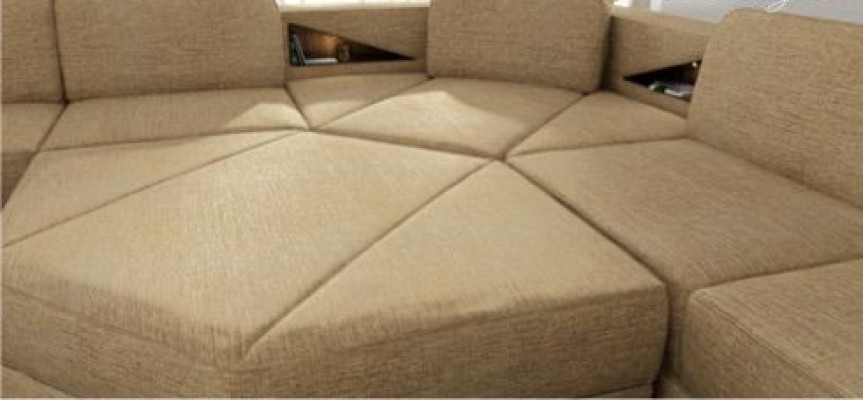 Stacionārā stūra gumijas dīvāns auduma dīvāni sofa sofa U formas dzīvojamo zonu mēbeles jaunas