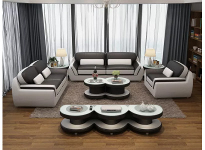 Sofas komplekts 321 galds taburete skapīs dzīvojamais stūris dīvāns dīvāns 7 gab.