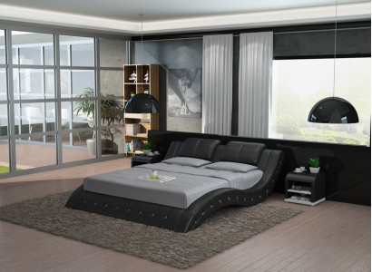 Ūdens gults divvietīgs gults gultas komplekts ādas gults pārklātais gultsūdens LB8824B