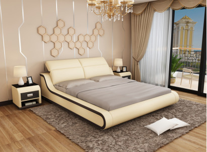 Ūdens gultas viesnīca divguļamā gulta ar USB komplektu ādas gulta gultas pildījums ūdens