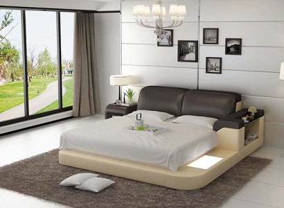 Ūdens gultas viesnīcas divguļamā gulta gultas komplekts ādas gulta polsterēta gulta ūdens LB8807