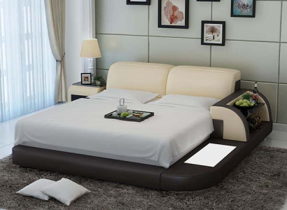 Ūdensgultas viesnīca, divguļamā gulta, gultas pilnā komplektācija, ādas gulta, polsterēta ūdens gulta LB8812