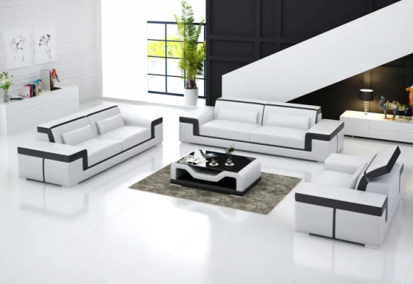Dizainā sofgarneiturs 321 vietu komplekts Dizaina sofa Polster Couchen Couch Luxus Neu