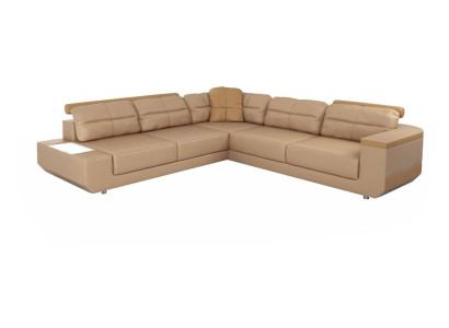 Stūra dīvāns Dīvāni Luksusa Āda L Formas Audums Moderns Stūri Dīvāns Gultasvieta