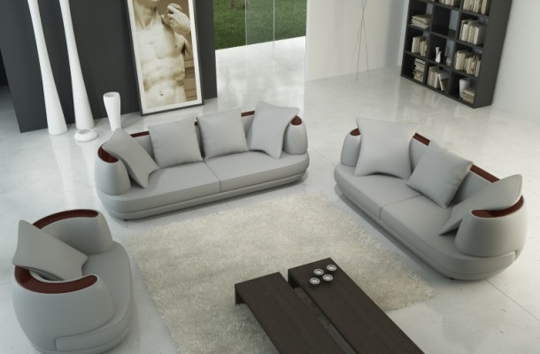 Sofas komplekts Royal Luxus dizaina dīvāns ar polsteriem 3+2+1 ādas dīvāns krēsls beigeA