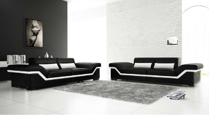 LEDERSOFA DĪVĀNS 3+3 DĪVĀNS + USB POLSTER LEDER GARNITUR SOFAGARITUR Pasūtījuma izpildījums