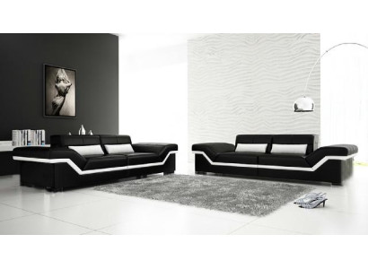 LEDERSOFA DĪVĀNS 3+3 DĪVĀNS + USB POLSTER LEDER GARNITUR SOFAGARITUR Pasūtījuma izpildījums