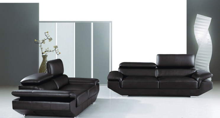 Sofas komplekts ar USB pārklājuma dīvānu sēdekļa ādas komplekts 3+2 vietas Weilrod "Balts"