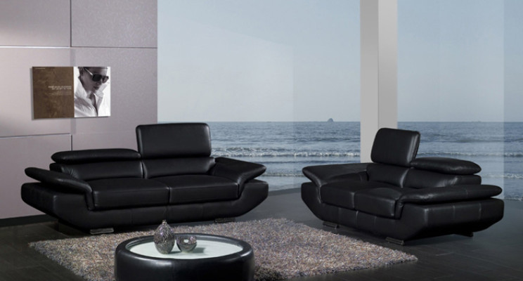 Sofas komplekts ar USB pārklājuma dīvānu sēdekļa ādas komplekts 3+2 vietas Weilrod "Balts"