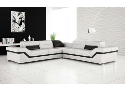 Ādas dīvāns XXL dzīvojamā zona dīvāns dizaina sofa ar USB stūra dīvāns dīvāni garnitūra balts