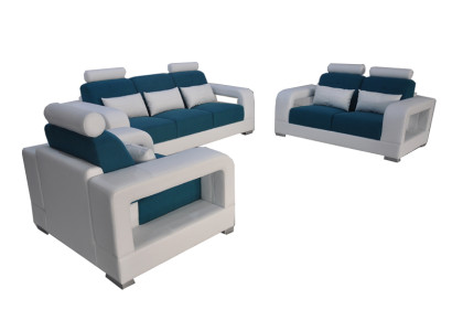 Dīvāns gulta Polster Wohnlandschaft Sitz Möbel Set Garnitur 3+2+1 Sofas ar USB