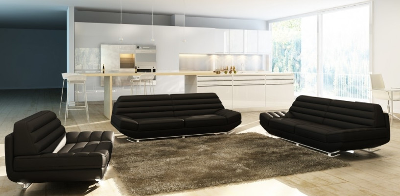Sofa komplekts 3+2+1 Dīvāns Pildspilvenu sekcija Dīvāns komplekts Dizainera KalbachB
