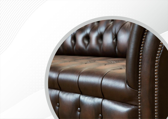 xxl Lielā Sofa Dīvāns Chesterfield 265cm Dekoratīvās Pamatnes Dīvāni 4 Vietaudumi Ādas