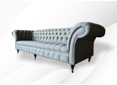 xxl Lielais Sofa Couch Chesterfield 265cm Polster Sofas 4 Sitzer Tekstile Moderns
