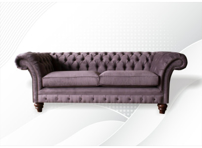Chesterfield dīvāns Arķu Klasiskais Ādas audums 3 sēdvietas dīvāns Trīsvietīgi.