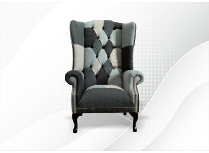 Luksusa polsteris Klasiskais Chesterfield krēsls 1-vietīgais austu krēsls Jauns