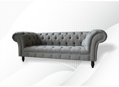 Chesterfield 3-vietu dizaina dīvāns Polster Sofas Couchen auduma materiāls Textilija