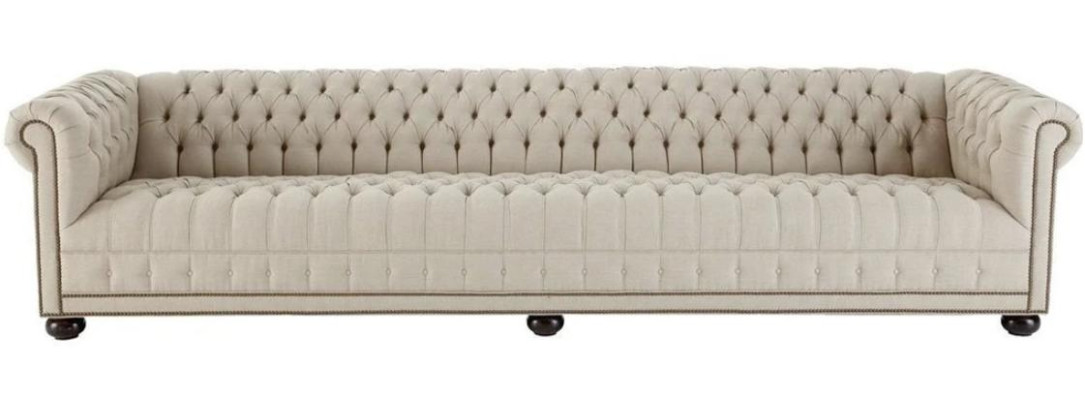 Krēms Chesterfield viesistabas četrvietīgais dīvāns dizaina dīvāni mēbeļu auduma dīvāni