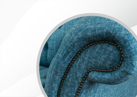 Chesterfield dīvāns sofa polster 3-vietīga dekoratīvā dīvāna komplekts sofai