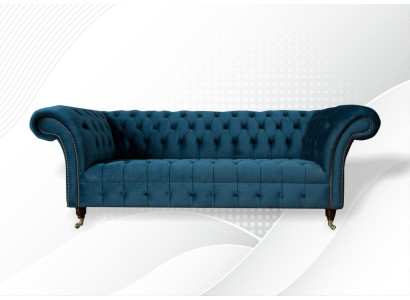 xxl liels Dīvāns 3-vietīgs dīvāns Chesterfield Polster Sitz Garnitur auduma audums