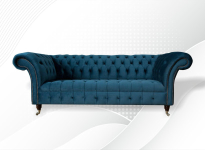 xxl liels Dīvāns 3-vietīgs dīvāns Chesterfield Polster Sitz Garnitur auduma audums