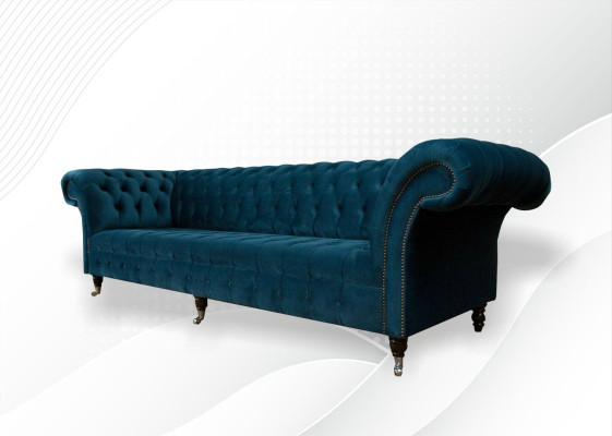 Chesterfield Sofa Sēdekļa dīvāns Moderns polster Sede Garniture Tekstils