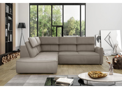 Sofas L formas dīvāns Dīvāns Polster Wohnlandschaft Design Stūra dīvāns Tekstils Jauna Sofas