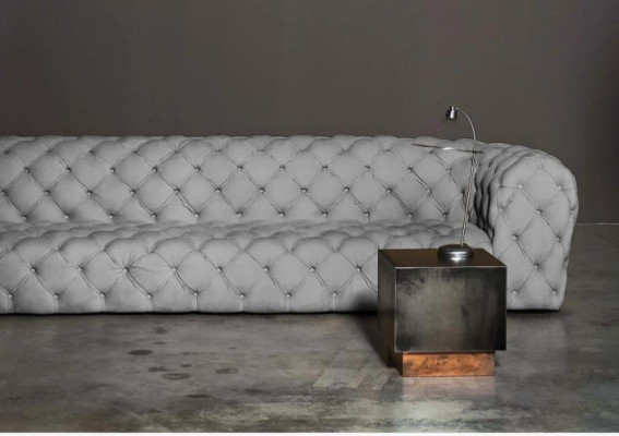Grau Chesterfield viesistabas mūsdienīgs dizains dīvāni dīvāns mēbeles audums liels XXL jauns