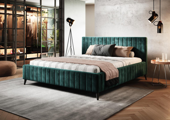 Gultas tekstila viesnīcas luksusa polsterēts gultas dizains gulta guļamistabai 180x200.