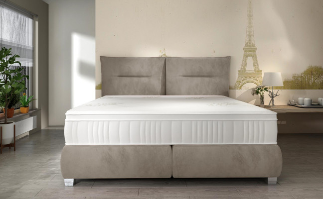 Gulta dizaina luksusa tekstila gultas modernajā guļamistabā 180x200 gultas karkass jauns