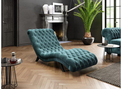 Loungesofa Chesterfield Dīvāns Dīvāns Gulta Koks Metāls Chaiselongue Relaxliege