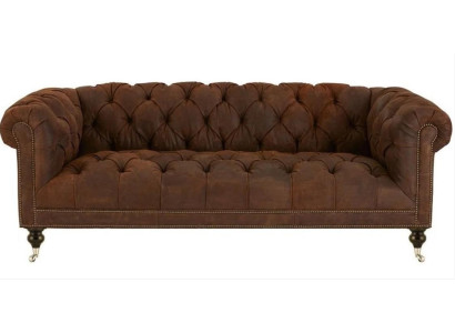 Brunsvigulē Chesterfield Moderno dizaina ādas dīvāns Dizaina mēbeles audekls audums