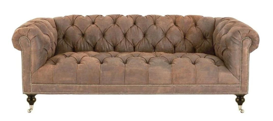 Brunsvigulē Chesterfield Moderno dizaina ādas dīvāns Dizaina mēbeles audekls audums