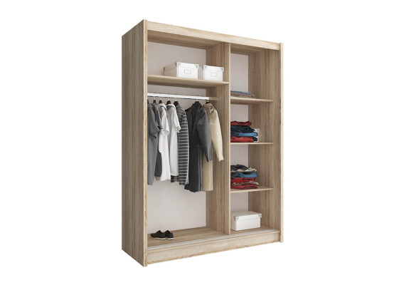 Universālās plaukti 150cm skapis plaukts uzglabāšanas skapis garderobe jauns